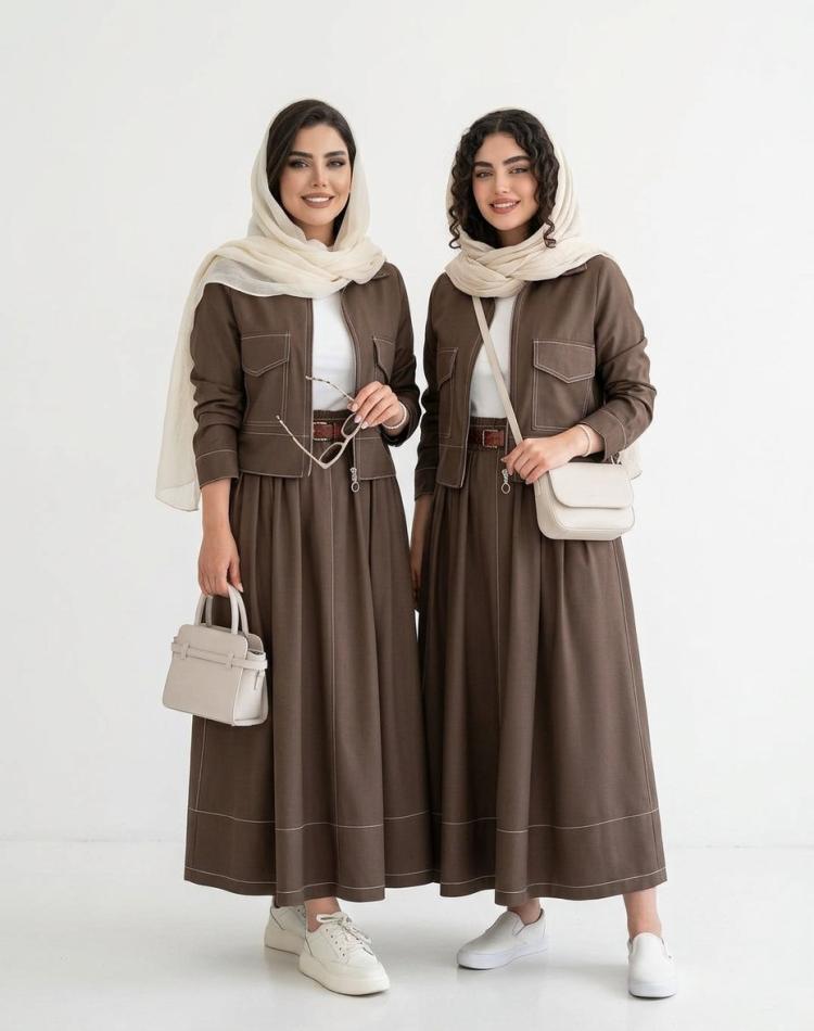 کت و دامن و کمربند رها